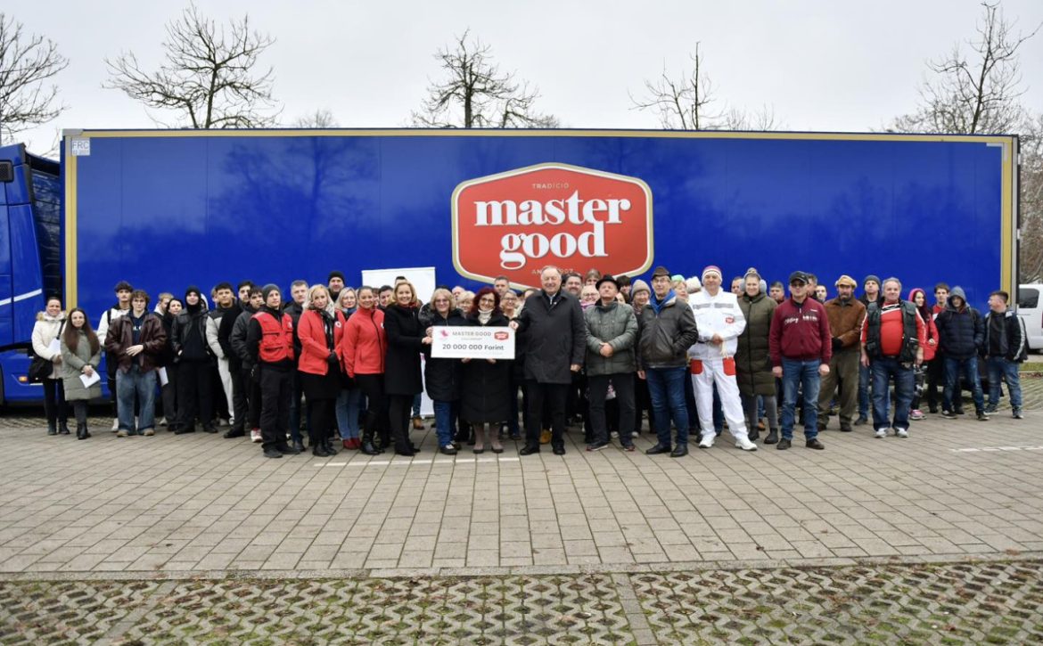 his year marks the sixth occasion on which Debrecen residents have been gifted a generous meat donation by the Master Good Group