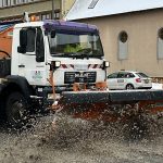 Snow plows worked all day in Debrecen