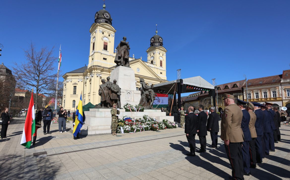 Commemorations in Debrecen on the 178th anniversary of the Revolution of 15 March 1848