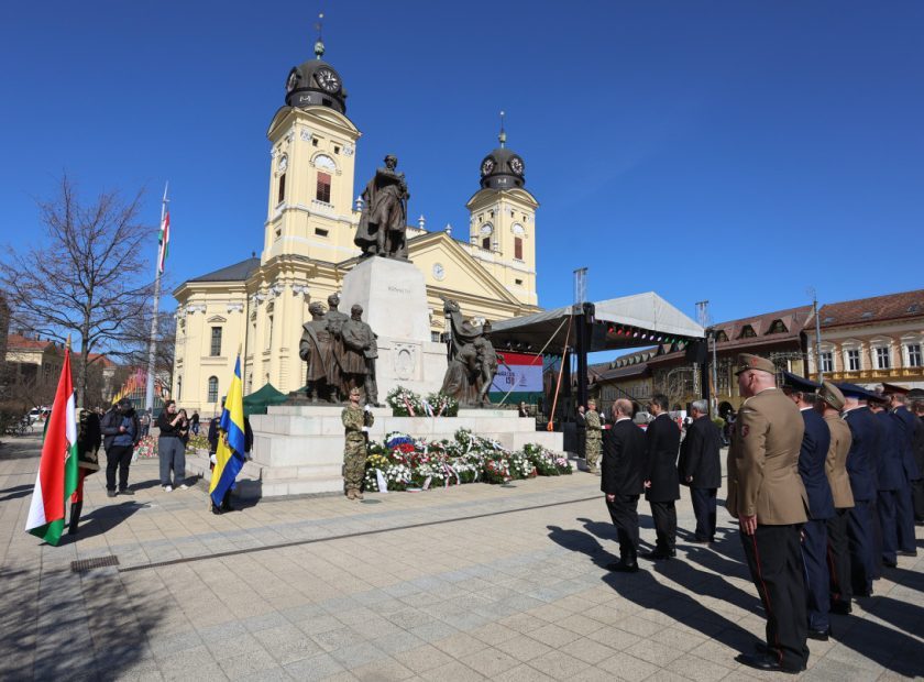 Commemorations in Debrecen on the 178th anniversary of the Revolution of 15 March 1848