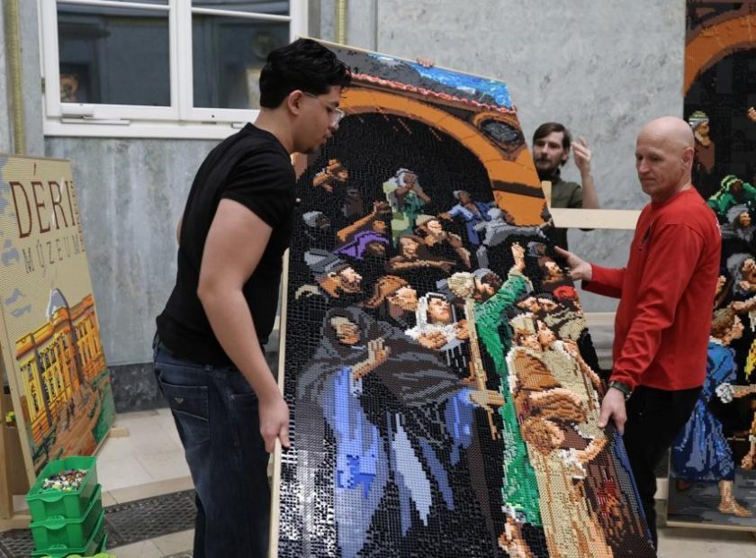 A 150,000‑Piece LEGO Munkácsy Artwork Sets Off on Tour from Debrecen