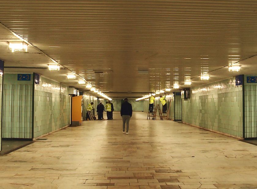 Preparatory Work Is Being Done for Renovation in the Underpass of the Main Railway Station