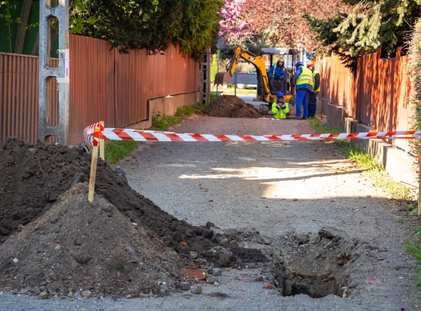 Debrecen -Hungary – Construction Begins on Halastó Street