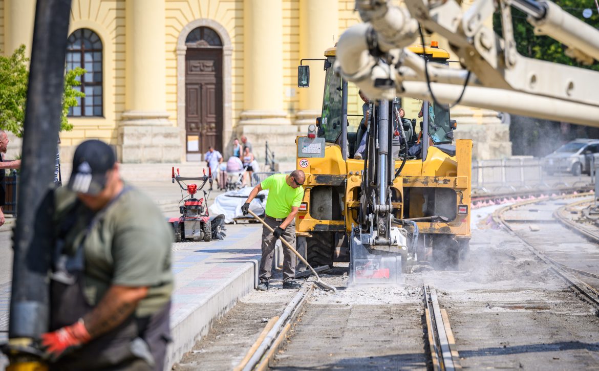 Tram Track Refurbishment Works Near Completion in Debrecen